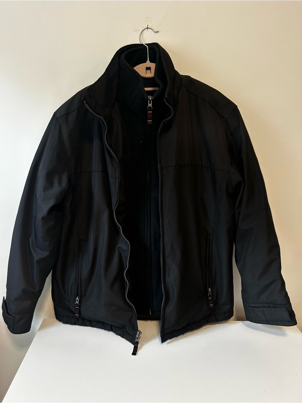 Sonoma Black Men's Ski & Snowboard Jacket with Zipper Pockets